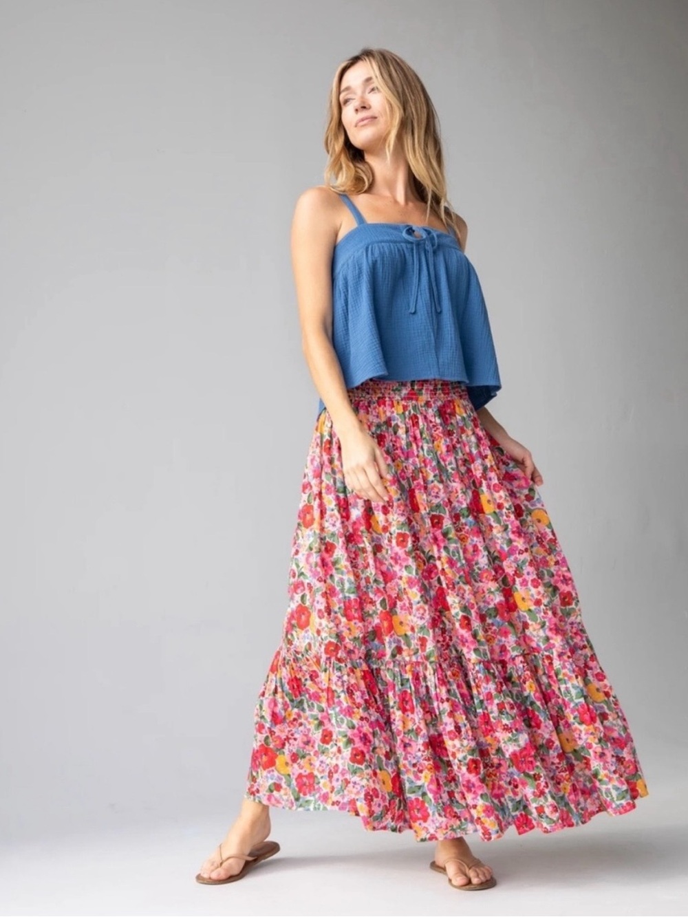 Natural Life Flora Convertible Maxi Cotton Skirt, Like New, Size Large - Picture 11 of 11